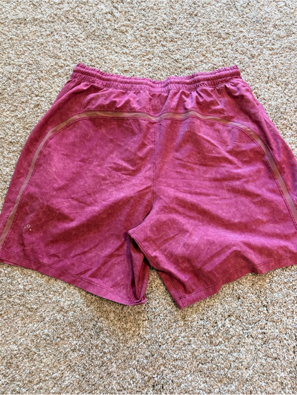 Women's Vintage-Style Burgundy Bermuda Shorts